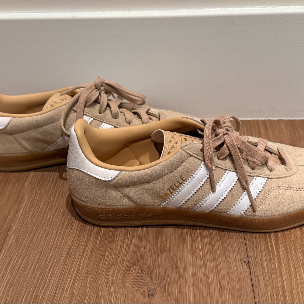 Adidas Gazelle Women's Beige Suede Sneakers